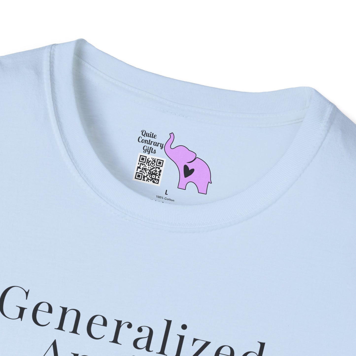 Geralized Anxiety Disorder 1 Star Would Not Recommend Adult T-shirt