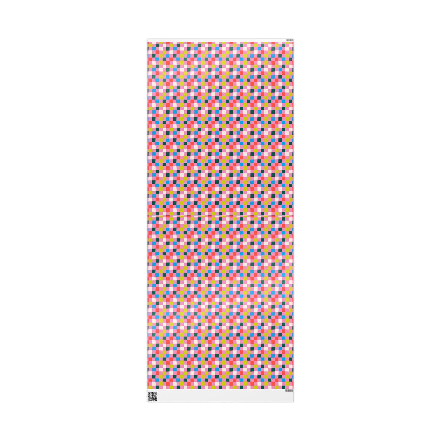 Bubblegum Grid Wrapping Paper