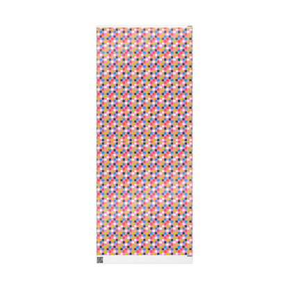 Bubblegum Grid Wrapping Paper