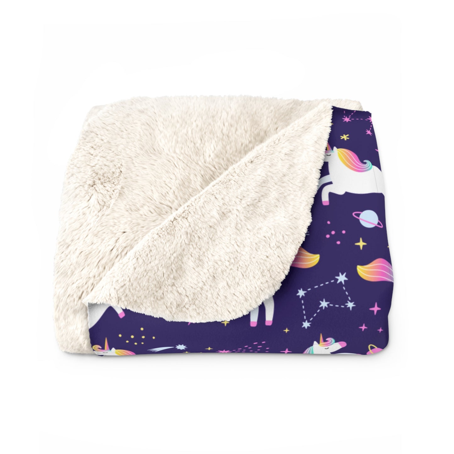 Unicorniverse Sherpa Fleece Blanket