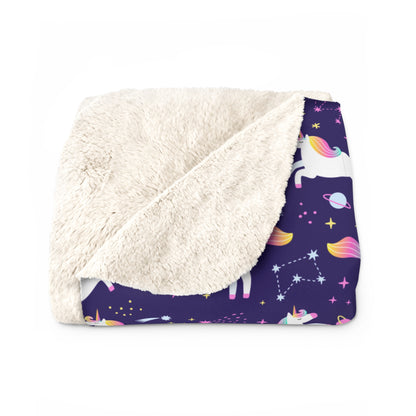 Unicorniverse Sherpa Fleece Blanket