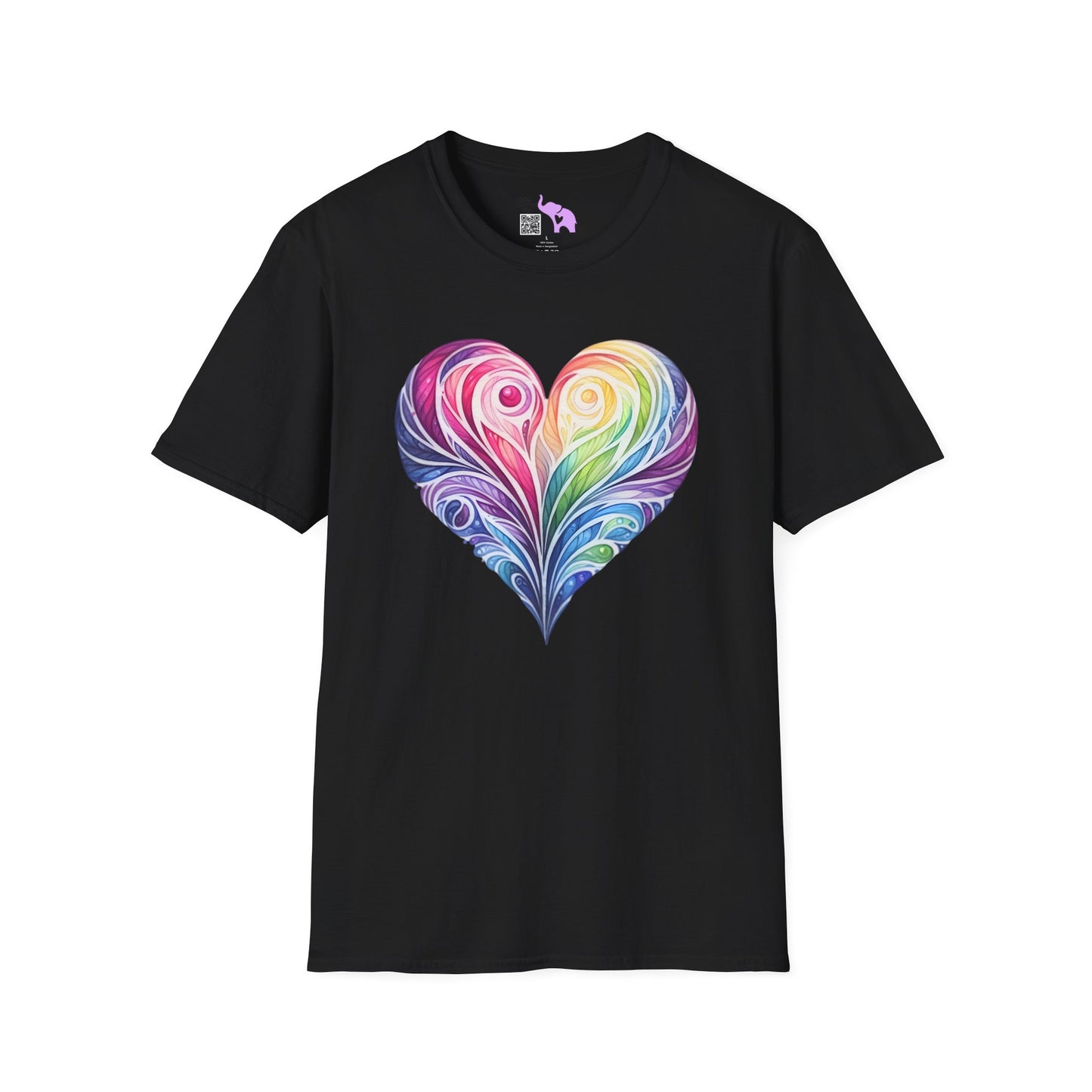 Colorwave Heart Adult T-shirt