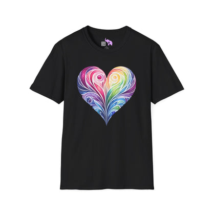 Colorwave Heart Adult T-shirt