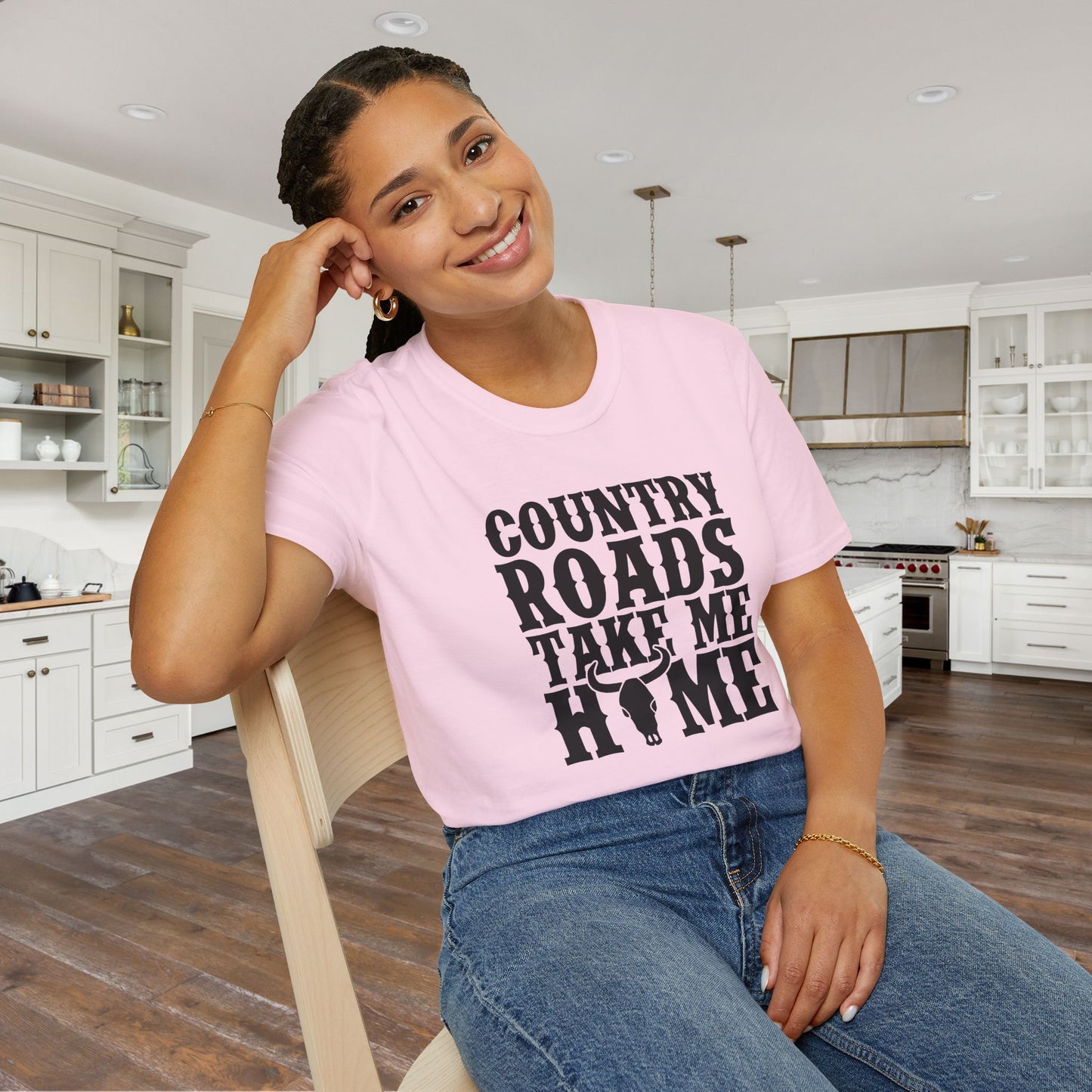 Country Roads Take Me Home Adult T-shirt