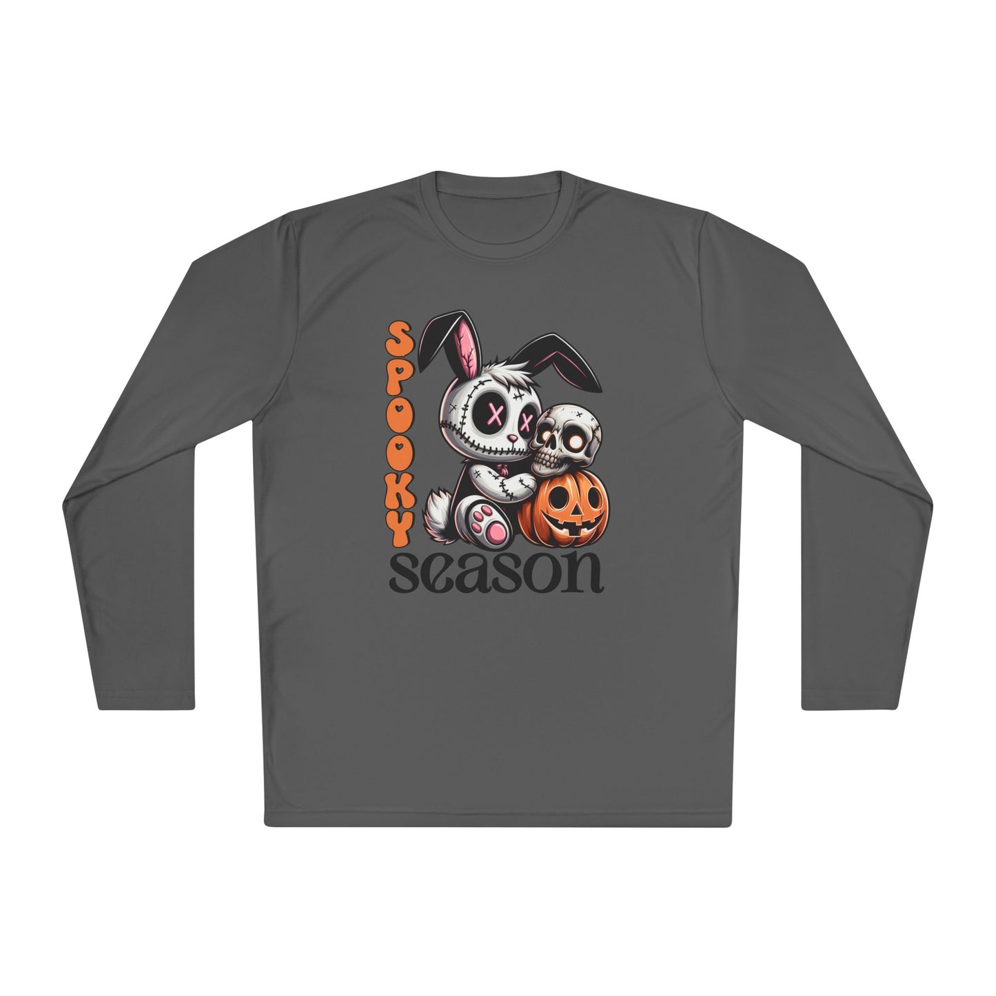 Spooky Season (Voodoo Bunny w/Pumpkin) Adult Long Sleeve Tee