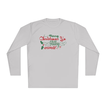 Merry Christmas Ya Filthy Animal Adult Long Sleeve Tee