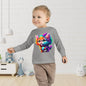 Cute Colorful Kitten Toddler Long Sleeve Tee