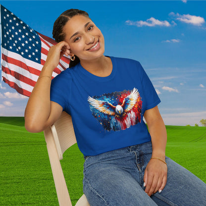 American Bald Eagle in Flight Adult T-shirt