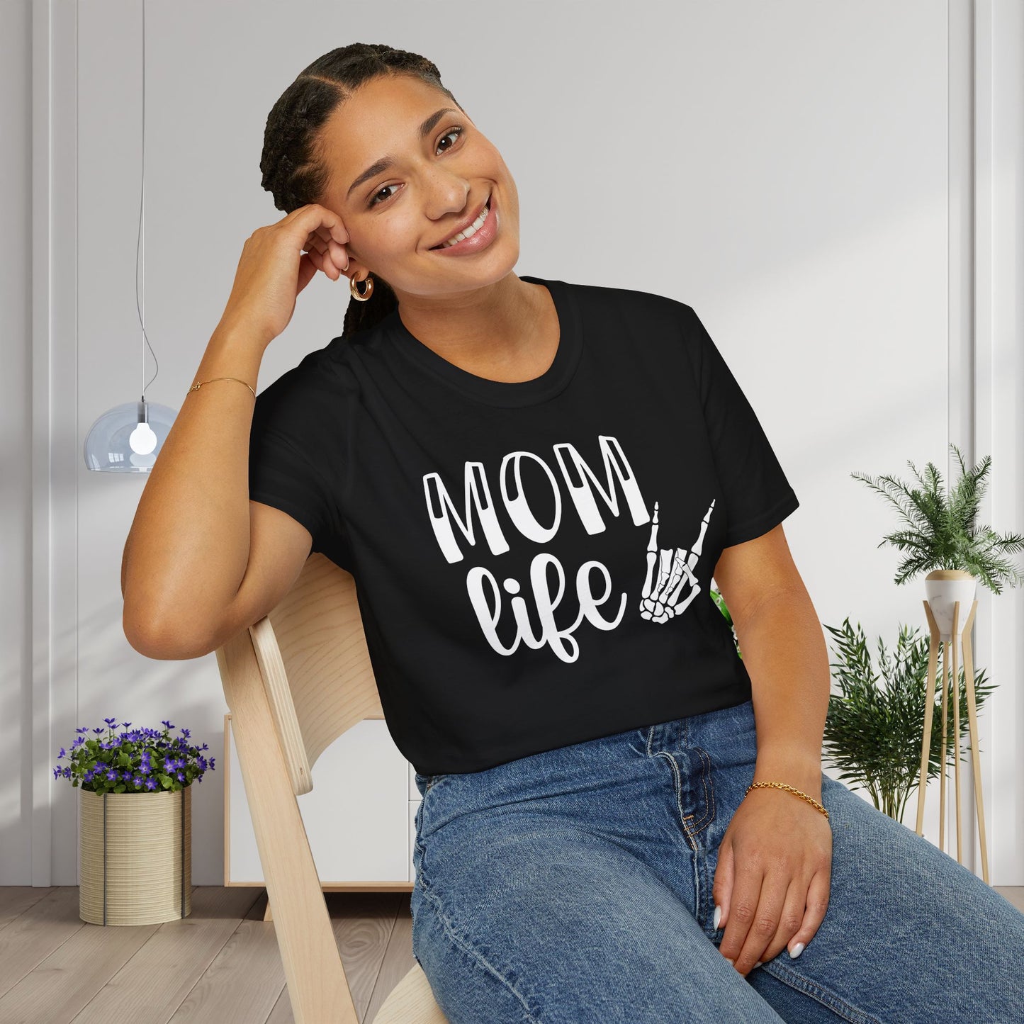 Mom Life (Skeleton Hand) Adult T-shirt