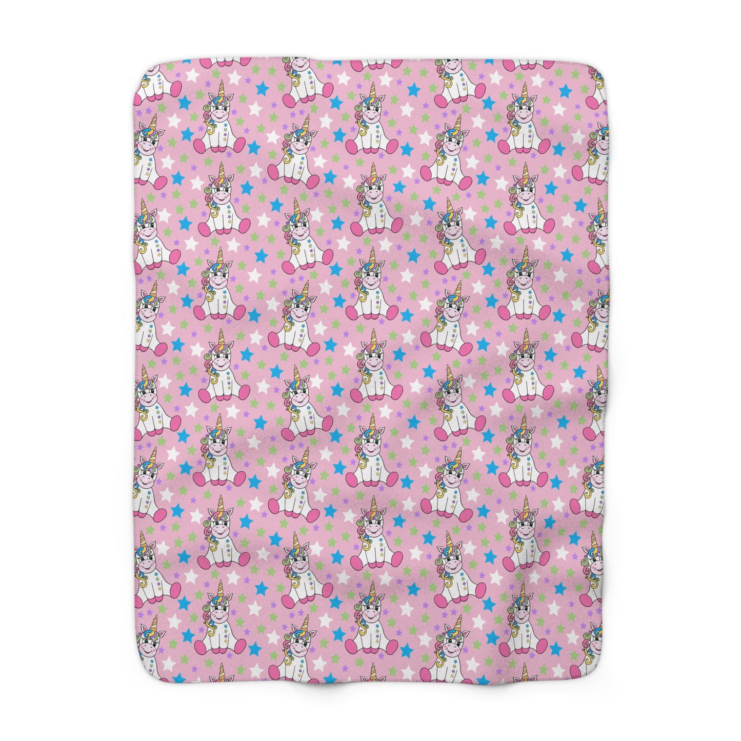 Twinkle Toes Unicorns Sherpa Fleece Blanket