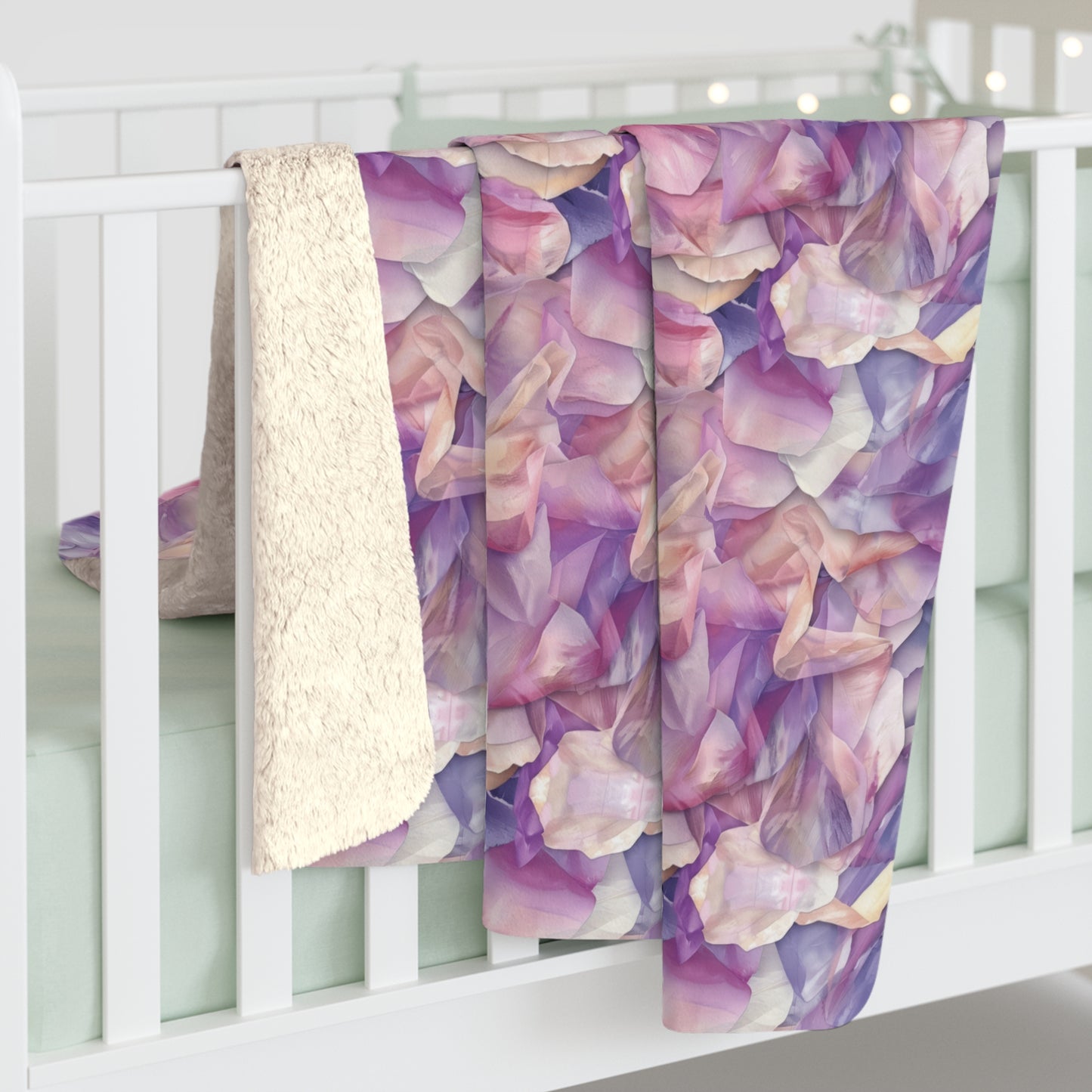 Ethereal Bloomscape Fleece Blanket