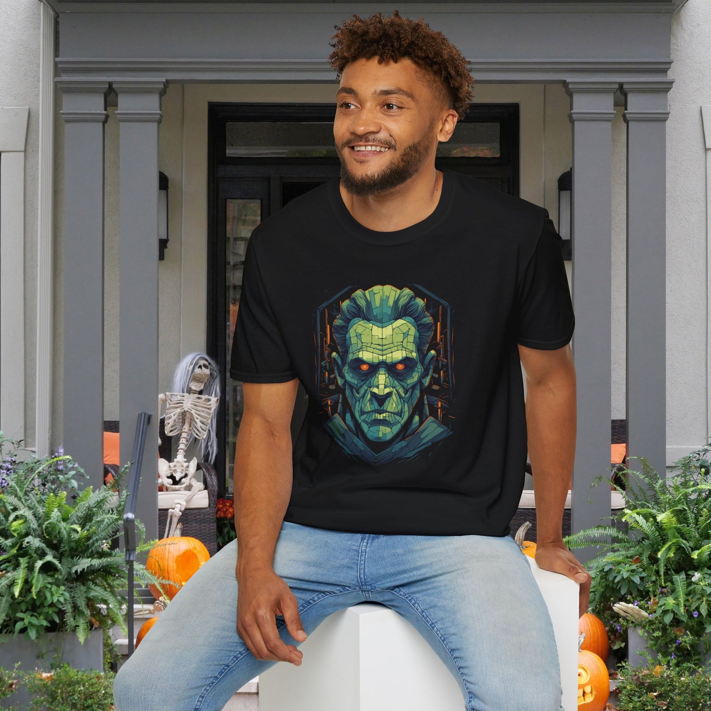 Frankenstein 8 Adult T-shirt