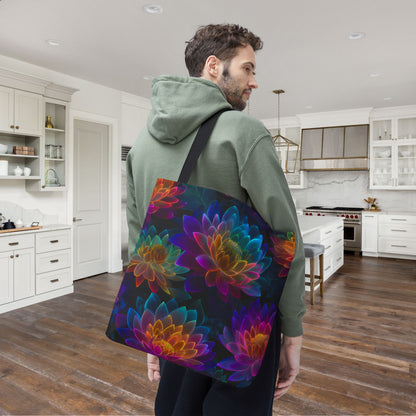 Luminous Lotus Canvas Tote Bag