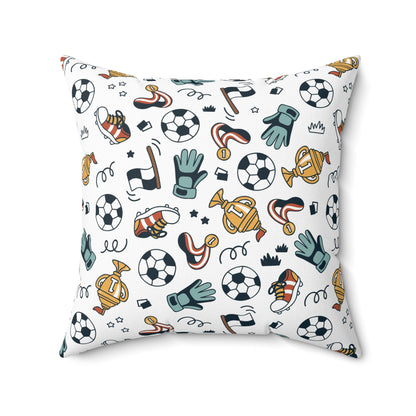 Little Soccer Legends Throw Pillow