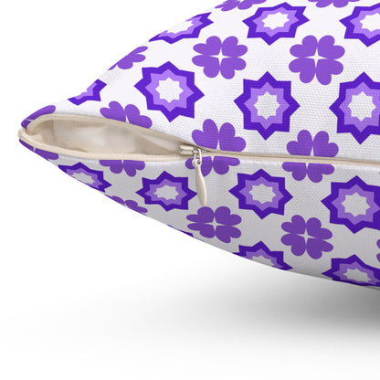 Purple Prism Garden Throw Pillow