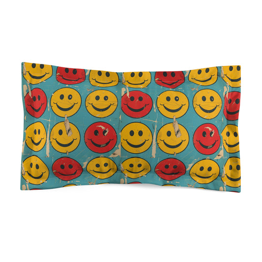Retro Grins Microfiber Pillow Sham