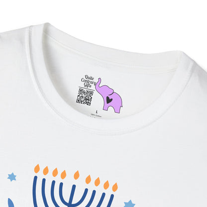 Hanukkah Wishing Peace & Light Adult T-shirt