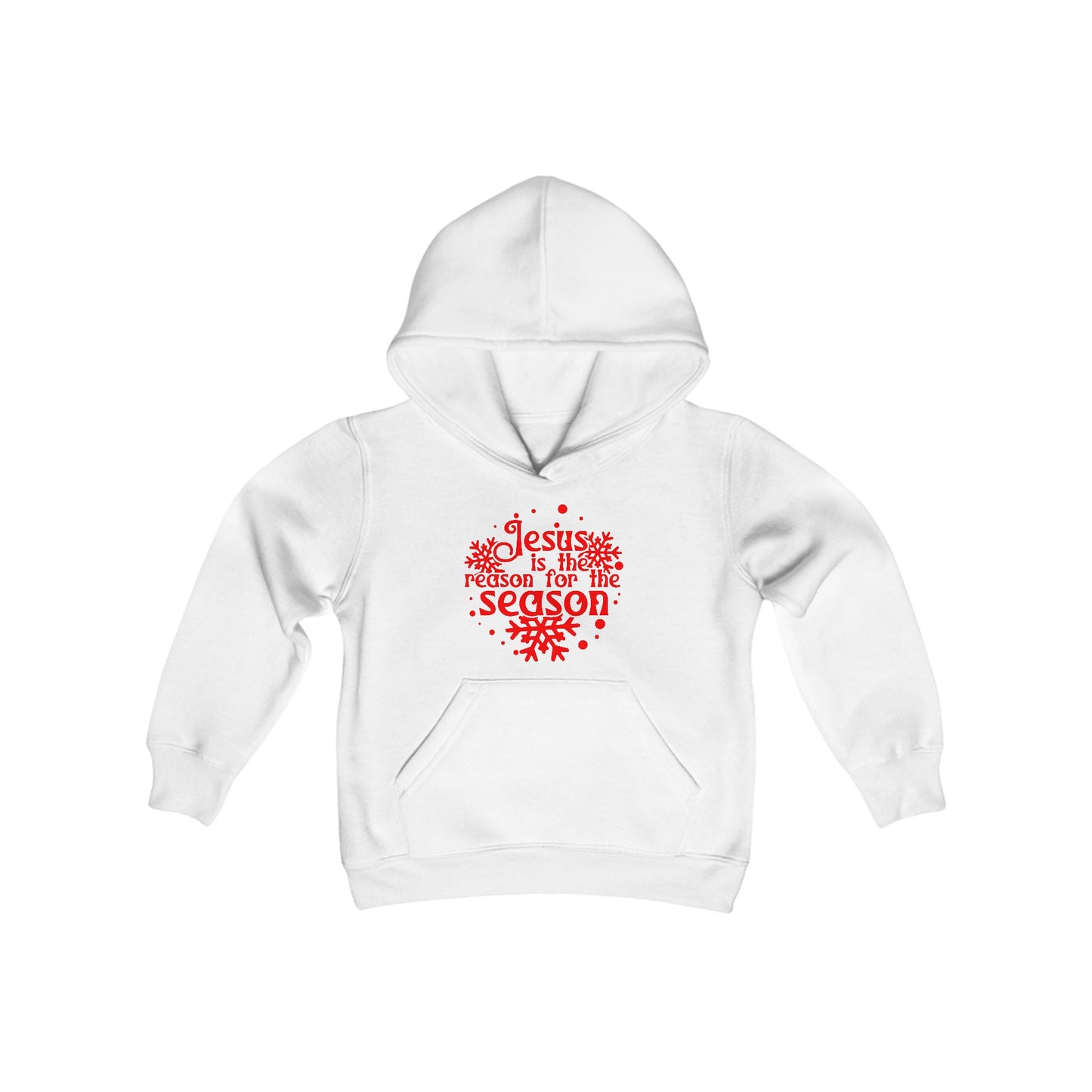 Jesus Is The Reason For The Season Snowflake Youth Hoodie