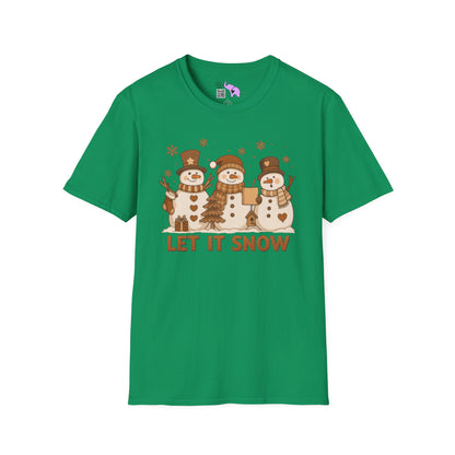 Let It Snow (Snowmen Trio) Adult T-shirt