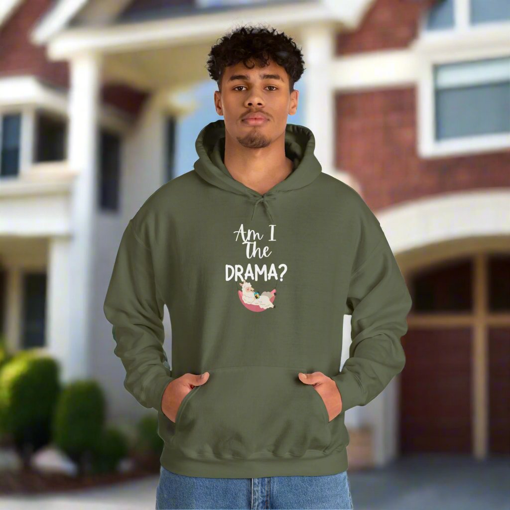 Am I The Drama (Lama) Heavy Blend™ Hooded Sweatshirt