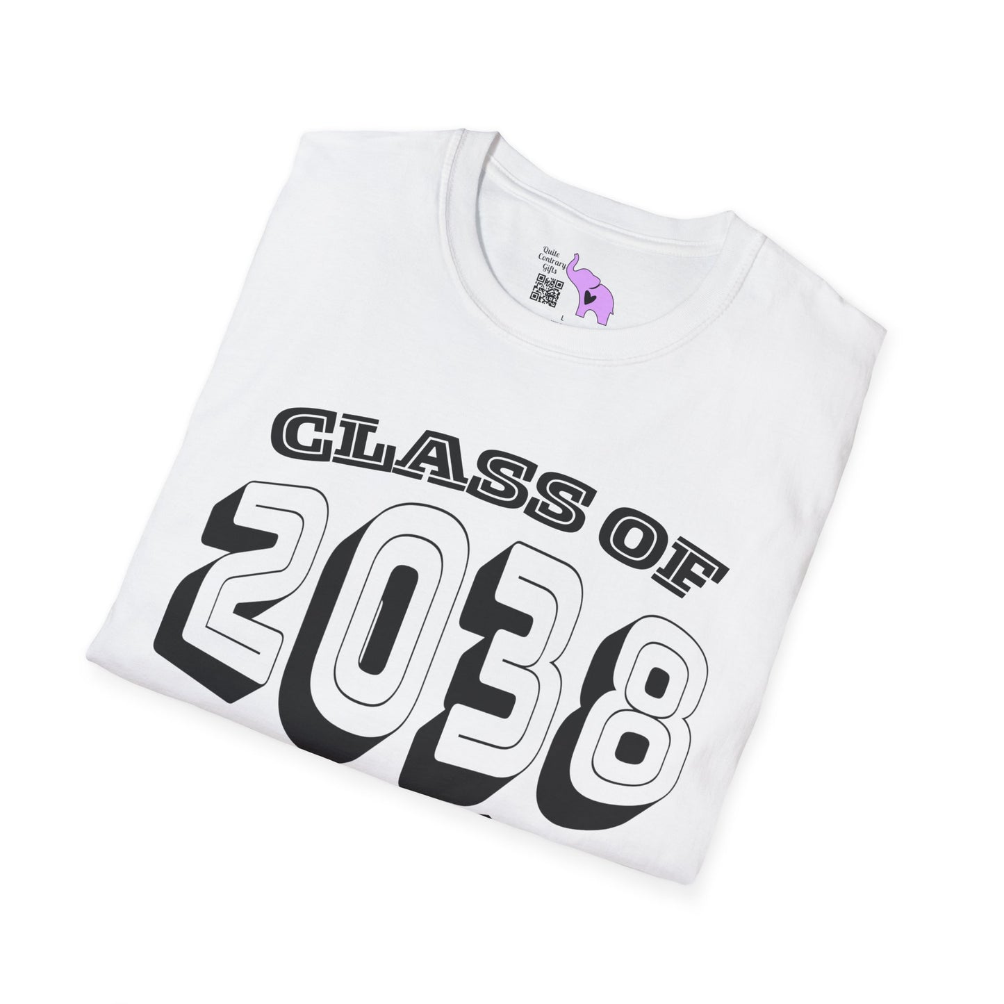 Class of 2038 Unisex Tshirt for 2025/26 Kindergarteners