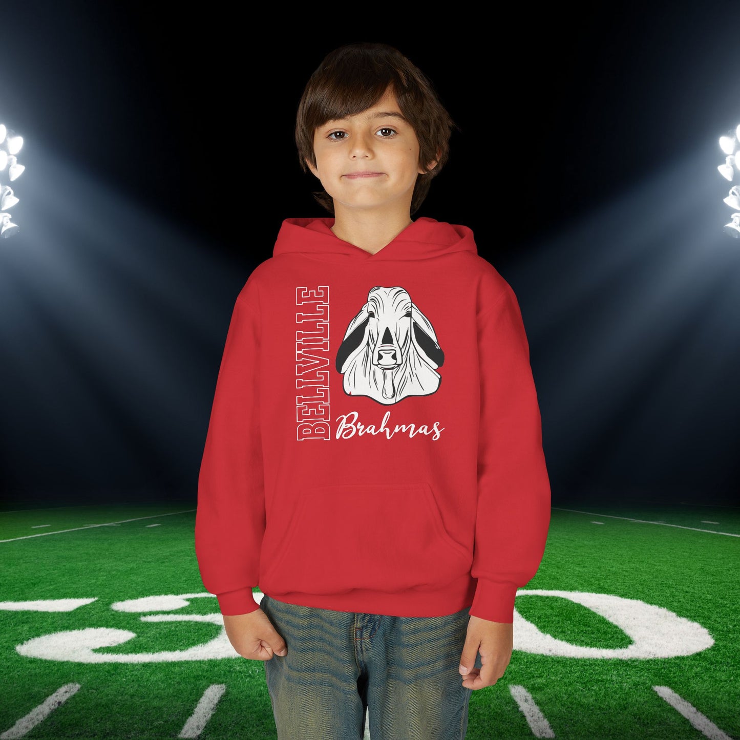 Bellville Vertical Fury Youth Heavy Blend Hoodie