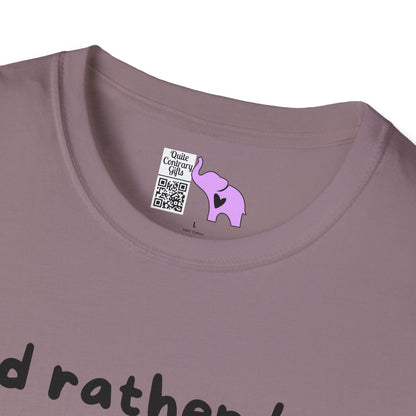 I'd Rather Be a Cat Adult T-shirt
