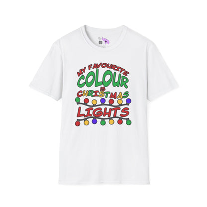 My Favourite Colour Is Christmas Lights  Adult T-shirt