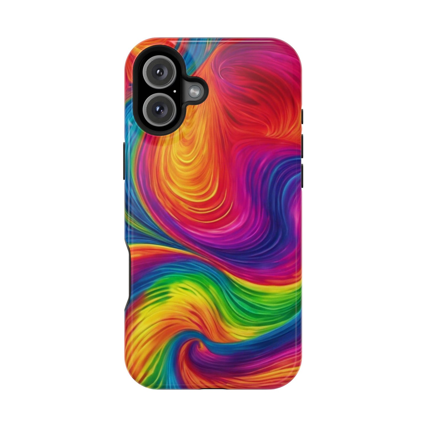 Tie Dye Color Swirl MagSafe® Compatible Tough Case for iPhone
