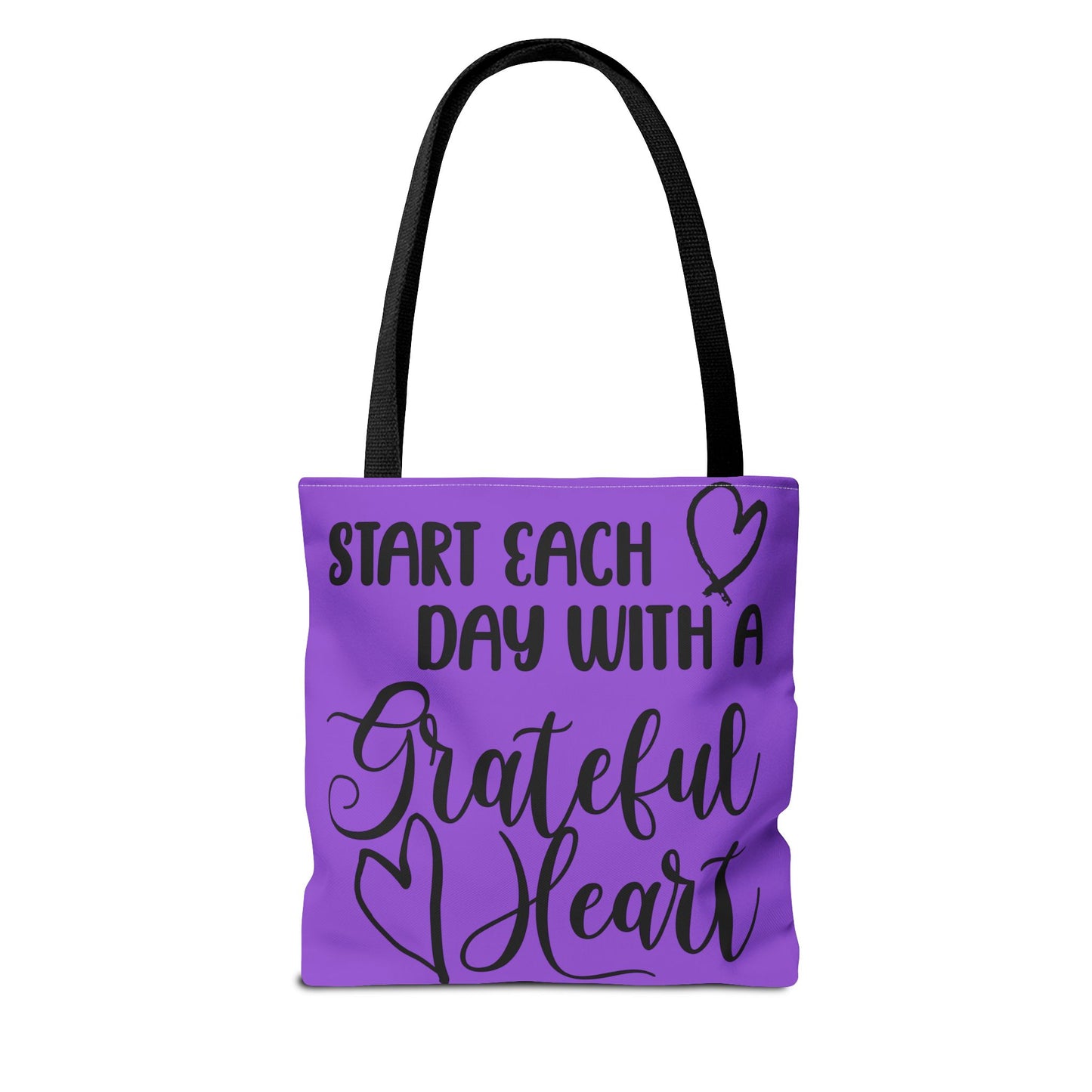 Start Each Day With A Grateful Heart Canvas Tote Bag