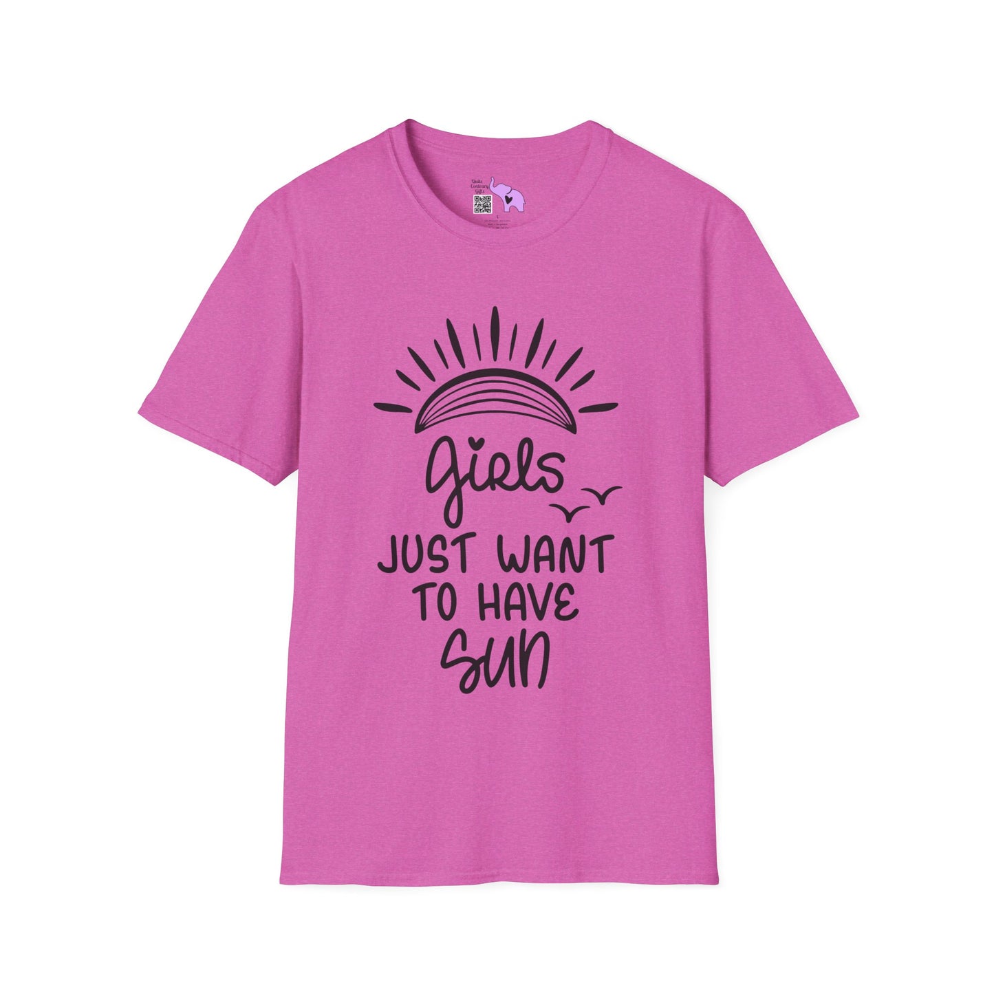Girls Just Wanna Have Sun Adult T-shirt