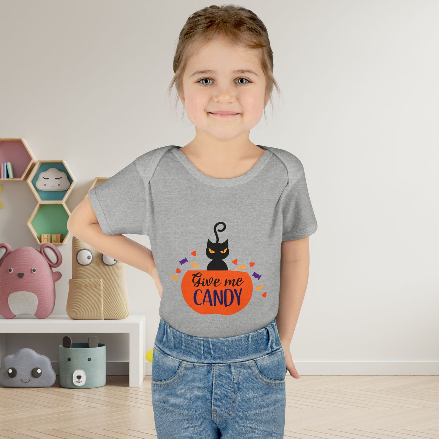 Give Me Candy Baby Rib Bodysuit