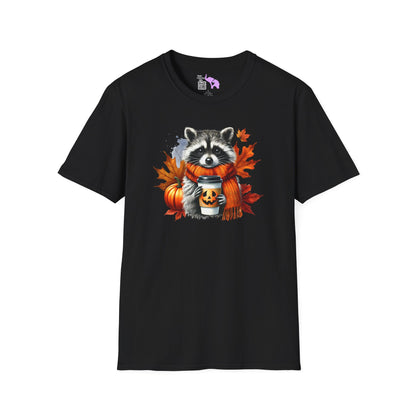 Halloween Raccoon Adult T-shirt