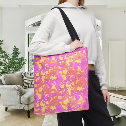 Sunset Sorbet Camo Canvas Tote Bag