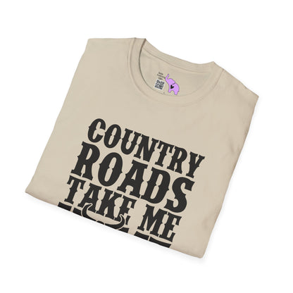 Country Roads Take Me Home Adult T-shirt