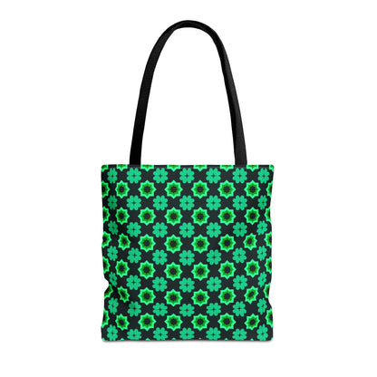 Clover Bloom Burst Canvas Tote Bag