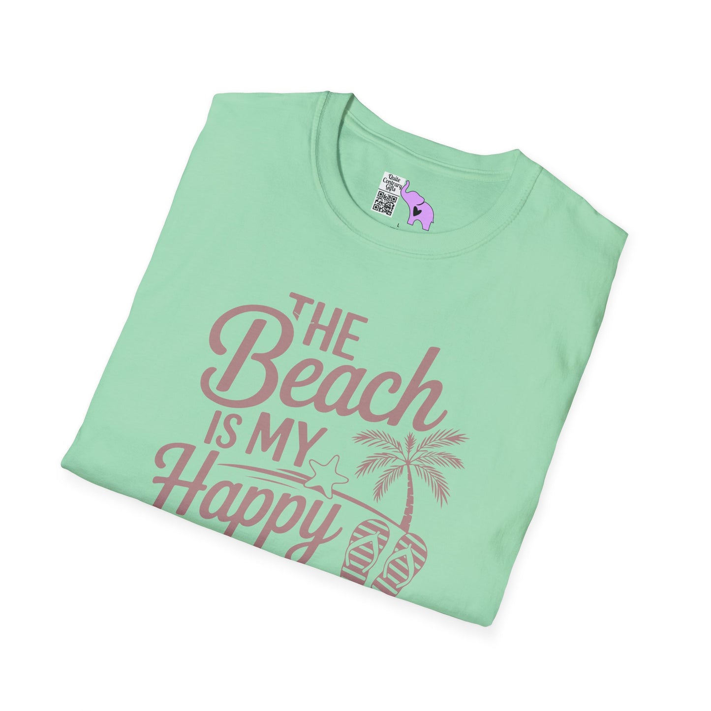 The Beach Is My Happy Place Adult T-shirt