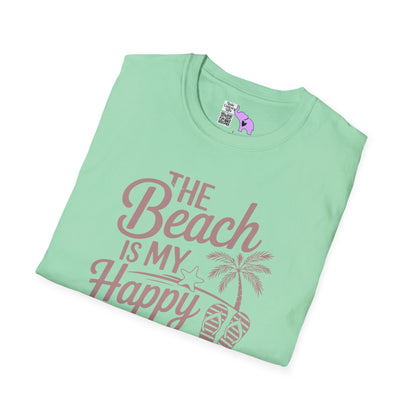 The Beach Is My Happy Place Adult T-shirt