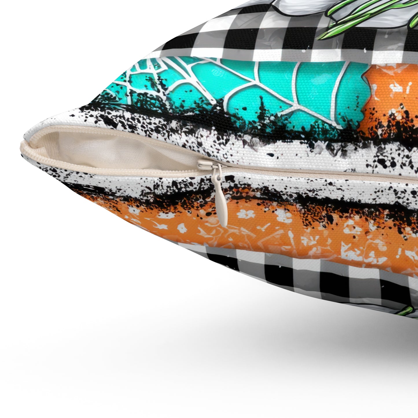 Patchwork Phantom Throw Pillow