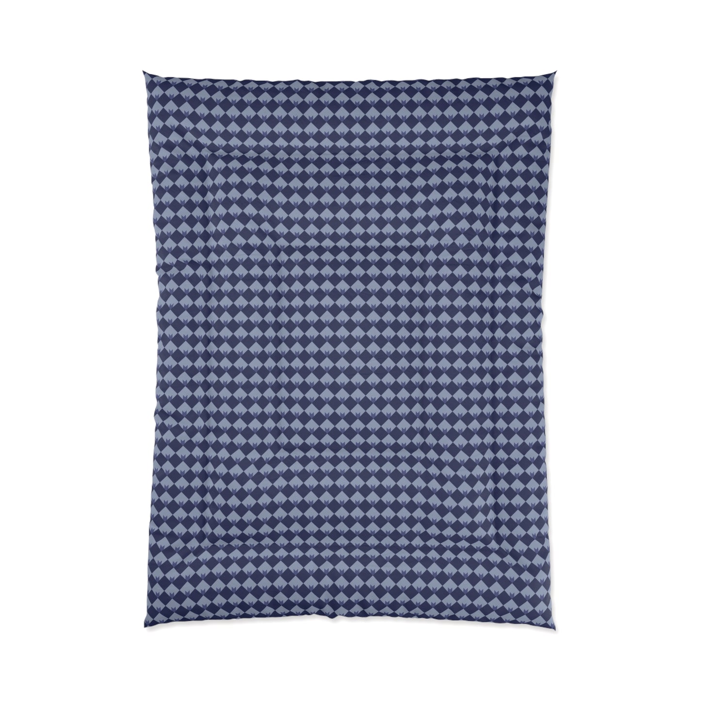Diamond Bloom-Navy & Periwinkle Comforter