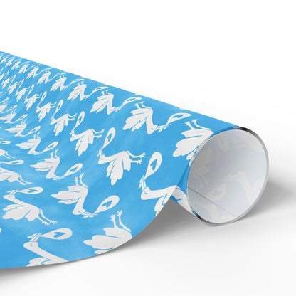 Blue Sky Baby Delivery Wrapping Paper