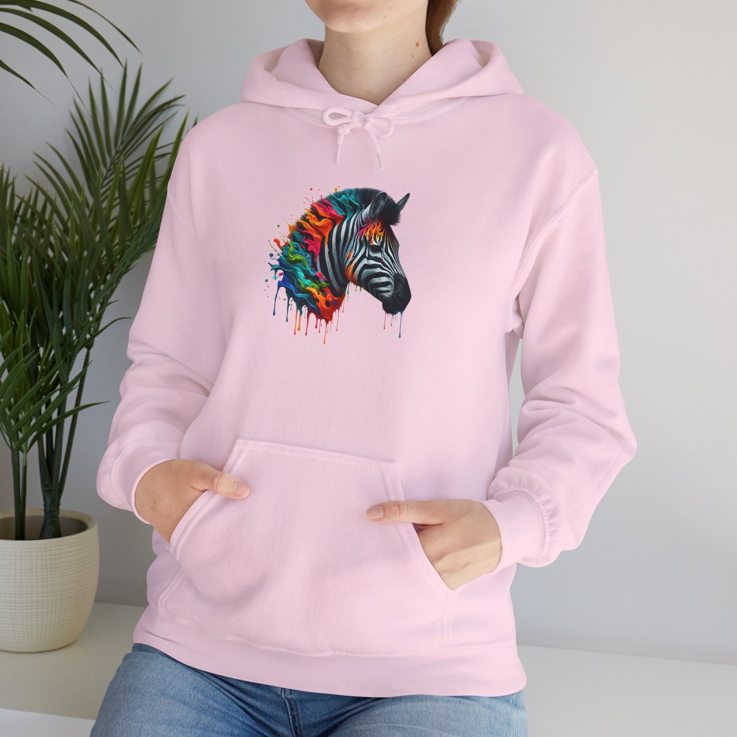 Colorful Zebra Heavy Blend™ Hooded Sweatshirt