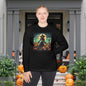Halloween Scarecrow w/Pumpkins 4 Adult Long Sleeve Tee