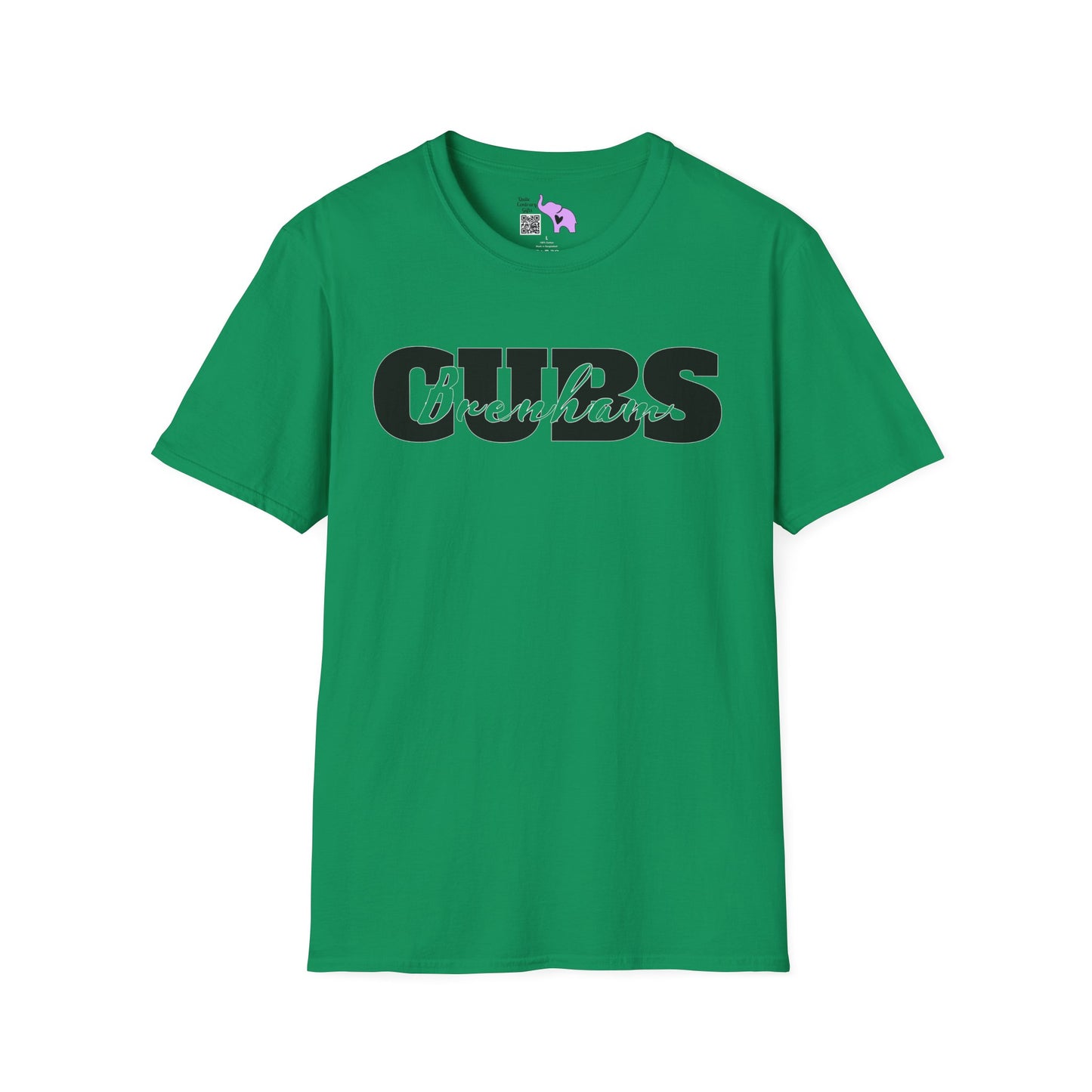 Brenham Cubs Double Text Adult T-shirt