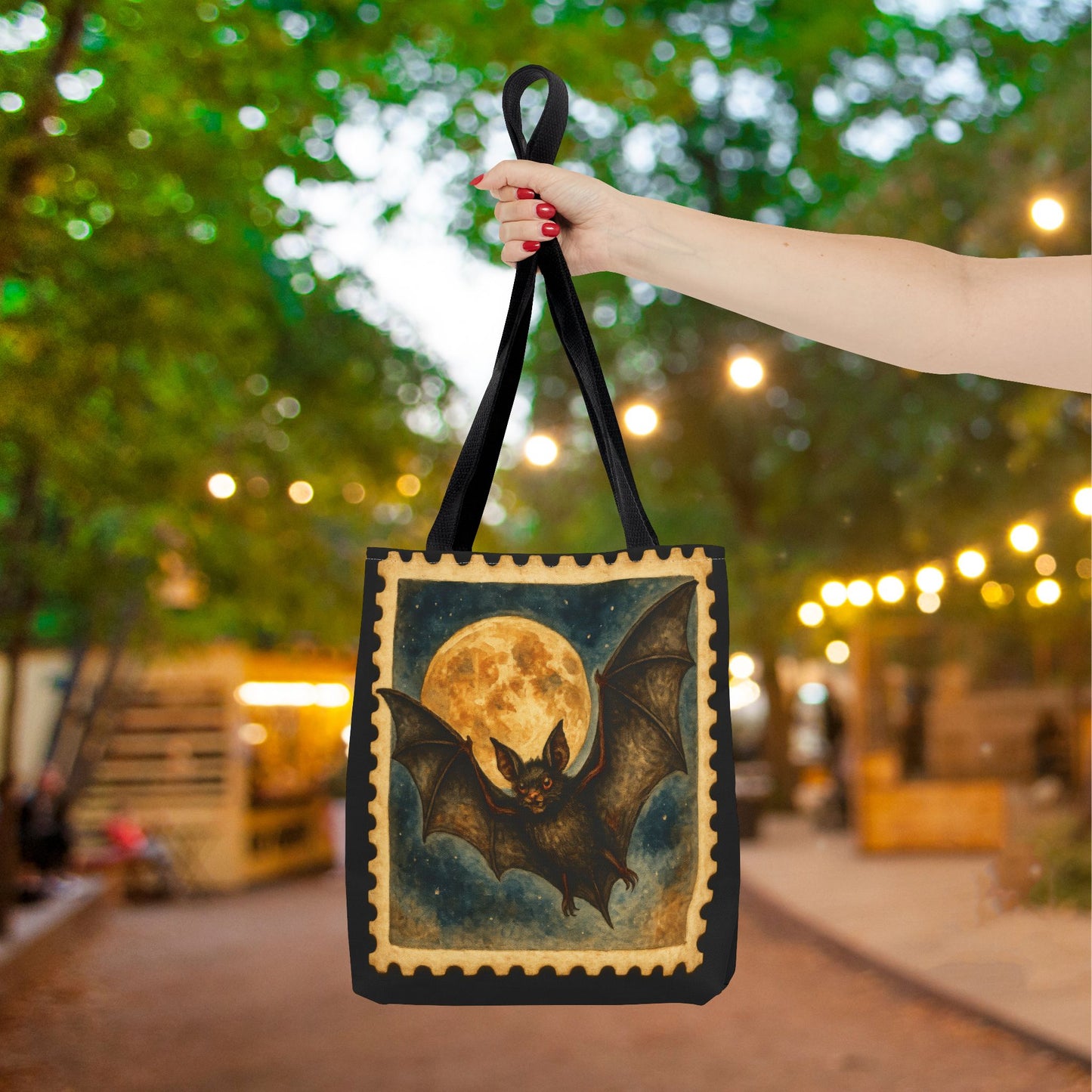 Moonlight Mischief Canvas Tote Bag
