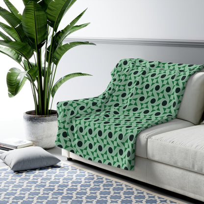 Emerald Pinwheels Basic Bedding Set