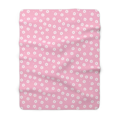 Pretty Petals & Dots Fleece Blanket