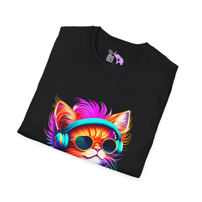 Cool Kitten w/Headphones T-shirt