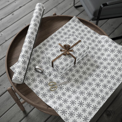 Skull Snowflakes Wrapping Paper