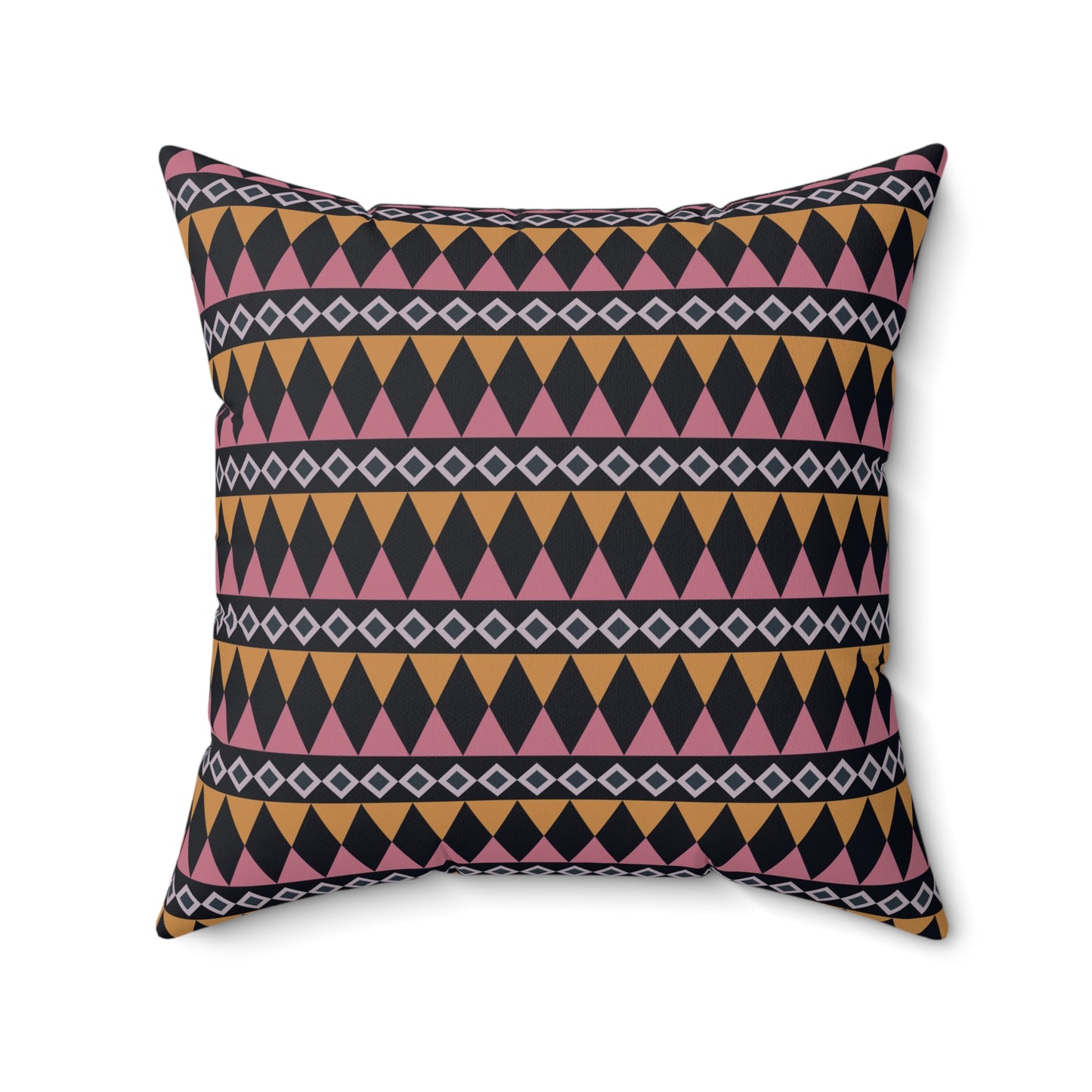 Midnight Clay Cairn Stripes Throw Pillow